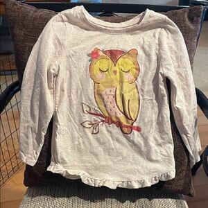 Garanimals 3T Girls Owl long sleeve tee shirt
